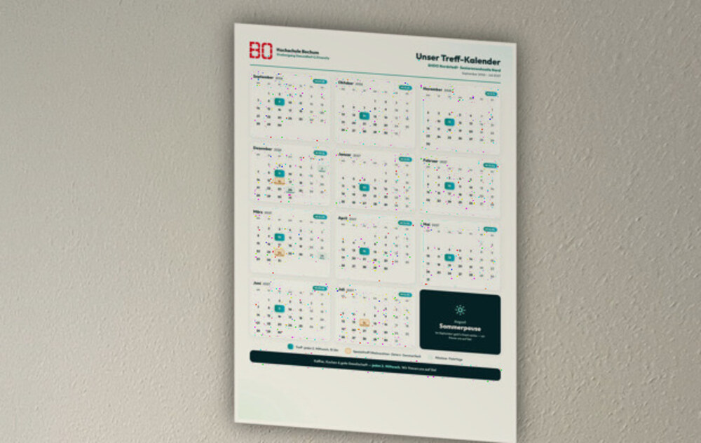 Unser Gemeinschafts-Wandkalender hängt im Seniorenwohnsitz Nord — klicken für die volle Ansicht